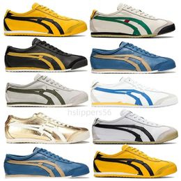 Japa Tiger Mexico 66S Lifestyle Seakers Wome Me Desigers Cavas Shoes Negro Blanco Azul Rojo Amarillo Beige Low Traiers SLIP-ON Loafer BIRCH/GREEN