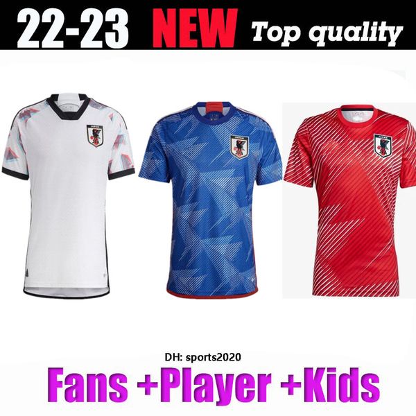 Japón 2022 Versión de jugador de jersey de fútbol Minamino Osako Nagatomo Yoshida Atom 2023 Japonés 22 23 Camisa de fútbol Honda Men Kids Youth Kit Mujeres Prepacios