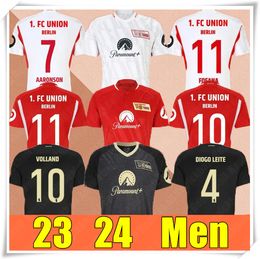 23 24 Union Berlin Soccer Jerseys AARONSON FOFANA Ligue des Champions KRAL KHEDIRA LAIDOUNI BEHRENS KHEDIRA DIOGO LEITE DOEKHI 2023 Chemises de football pour hommes à domicile