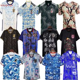 Japón 2023 Jerseys de fútbol Minamino Nagatomo Doan Yoshida Asano 16 17 Detalles del día del partido Edición especial 23 24 Camisa de fútbol Osako Men set Kits Kit Player fanáticos