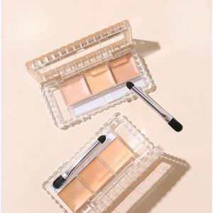 Japan 3-kleuren Concealer Palette Fleuren Huid Cover De Donkere Kringen Onder De Ogen Acne Vlekken Make-Up Cosmetica 240122