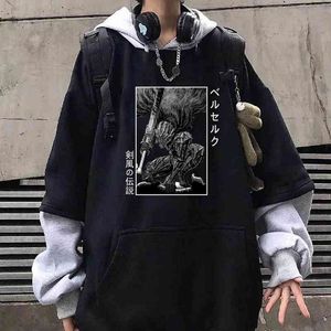 Japón Anime Berserk Guts sudaderas con capucha sudadera Casual jerseys hombre tela