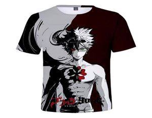 Japan Anime Black Clover 3D T-shirt pour femmes hommes enfants adultes manches courtes drôles Tee Shirt Asta Yuno Noell Silva Cosplay Costume5834245