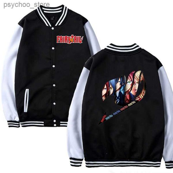 Japon Anime FAIRY TAIL Baseball uniforme femmes/hommes décontracté Baseball Jersey mode en plein air Baseball veste Sweatshirts Q230826