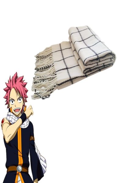 Japón Anime FAIRY TAIL Etherious Natsu Dragneel batalla Cosplay accesorios Prop suave Halloween Unisex bufanda larga 6283440