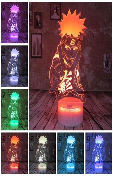 Japan Anime Figure cool adulte 7 couleurs Smart Change Night Light Boys Boys Chambre Decor Child Kids Teens Babys Christmas Toys Gifts2289019