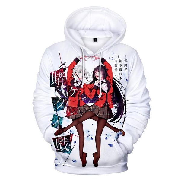 Costume de Cosplay Kakegurui, dessin animé japonais, imprimé en 3D, Jabami Yumeko, sweat à capuche amusant pour femmes et hommes, sweat-shirt décontracté, uniforme scolaire 200w