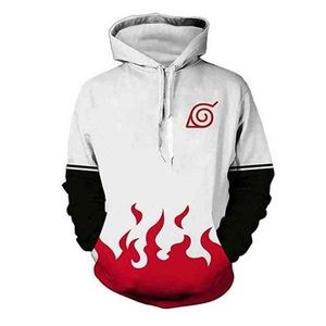 Japan Anime Manga Vêtements Akatsuki Red Cloud 3D Print Hoodie pour hommes Femmes Cosplay Sweat-shirt Veste de mode d'hiver