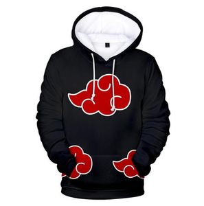 Japan Anime Red Cloud 3D Print Hoodie pour hommes Sweatshirt Hooded Sweatshirt Hiver Fashion Casual Tracksuit Cool Tops3526129