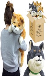 Japan Anime Shiba Inu en peluche Jouet Toy Animaux Giant Dog Dol Doll Akita Toys Strips Nap Worel for Children Friend 81cm 31inch Dy504149212901