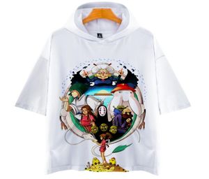 Japan Anime Studio Ghibli Spirited Away No Face Man 3D Camiseta de manga corta impresa