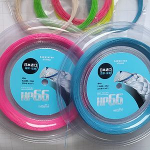 Japon Corde de badminton haute élastique 0,66 mm 200 m Bobines 0,66 mmThin Bonne élasticité Frapper son filet de balle de badminton 28-32 livres 66 240108