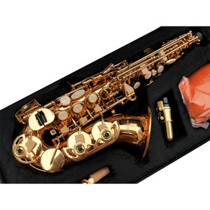 Japon marque Original SC-992 saxophone soprano incurvé or laque B sax plat avec tous les accessoires expédition rapide