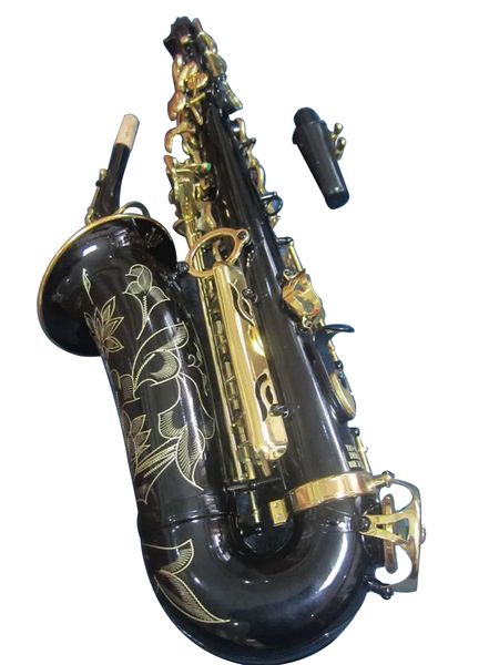 Marca japonesa YAS 82Z Oro negro Clave nivel profesional Saxofón alto Saxofón alto E-Flat Instrumentos de viento de madera saxofón instrumento musical con boquilla