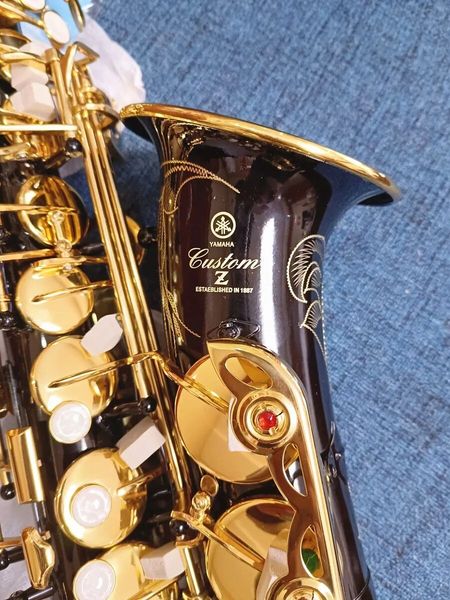 Marca japonesa YAS-82Z Llave de oro negro nivel profesional Saxofón alto Saxofón alto E-Flat Instrumentos de viento de madera saxofón instrumento musical con boquilla