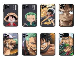 Japon Cartoons Anime Soft Case pour iPhone 13 11 12 Pro Max Mini 7 8 6 Plus XR XS SE Couverture de téléphone Luffy Zoro Classic Fundas Capa H6708912