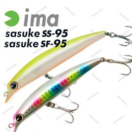 Japon Ima Sasuke SF95 SS95 95 mm 8g Bass Lure Baitfish Poisson flottant à coulures Minnow Saltater stable Distance de vol à marée 240313