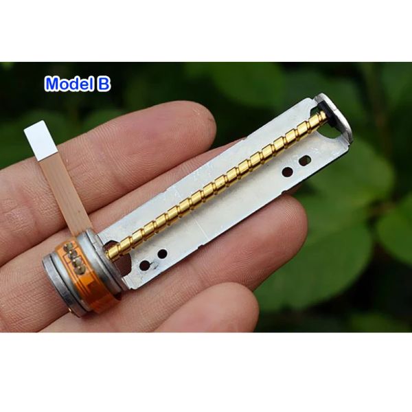 Japón importado de 15 mm 2 fases 4 hilos Micro-paso-paso-paso-paso-paso a dos fase Micro mini motor de paso eléctrico con modelo de varilla de tornillo