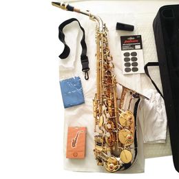 Japon jazz A WO37 YANAGIS Alto Saxophone Bois Laiton Nickel Argent Plaqué Or Clé Instruments de Musique Professionnels Sax Embouchure Accessoires Livraison Gratuite