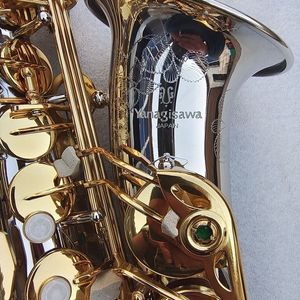 Japon Jazz NOUVEAU A-WO37 Saxophone Alto Laiton Nickel Argent Plaqué Or Clé Instruments de Musique Professionnels Embouchure Sax Avec Étui et Accessoires