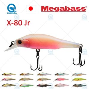 Japon Megabass Oneten X-80 JR X80 JR 65cm Suspende Bass Fishing Lure Minnow Minnow Casting Toll Jerkbait Sea 240428