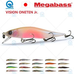 Japon Megabass VISION ONETEN Jr. 98mm 10.5g suspendre le leurre de pêche au bar appât méné Jerkbait dynamique eau salée matériel de mer magnétique 240315