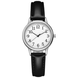 Japão movimento feminino relógio de quartzo fino fácil de ler algarismos árabes simples-dial montre femme relojes para 240109