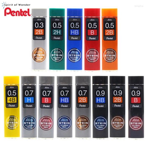 Japon PENTEL C275 recharges de crayon mécanique Ain STEIN 0.3 0.5 0.7 0.9mm fournitures d'art papeterie pour étudiants