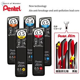 Japon Pentel Mécanique crayon Core Core C285 Ain anti-pause et anti-pollution 0,4 / 0,5 mm papeterie mignonne fournitures d'école 240422