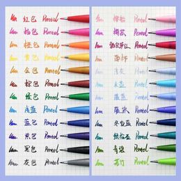 Japan Pentel Touch Sign Pens Fude Soft Flexible Tip 36 Colores disponibles NUEVO PASTO DE COLOR PASTEL