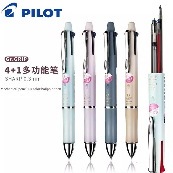 Japon PILOT Dr.Grip stylo multifonction cinq-en-un Macaron stylo à bille limité crayon mécanique accessoires de bureau papeterie 240105