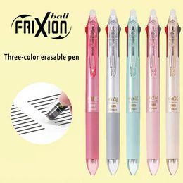 Japon PILOT Frixion Press multi-fonction trois couleurs effaçable stylo à eau LKFB-60EF trois couleurs 0.5/0.38mm fournitures scolaires 240129