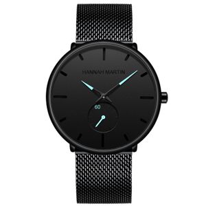 Japan Quartz Beweging Rvs Mesh Top Luxe Waterdichte Mannen Ultra Dunne Simple Polshorloge Fashion Casual Horloges