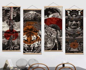 Japon Samurai Ukiyoe Affiche et imprimés PEINTURE PEINTURE COMBAS MUR ART PICHES SOIX CHAMBRE DÉCORATION DE CHAMBRE Affiche 210705277333