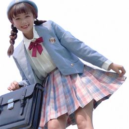Japon école costume manteau manteau printemps automne veste JK uniformes cardigan multicolore étudiant filles cosplay manteau o5jd #