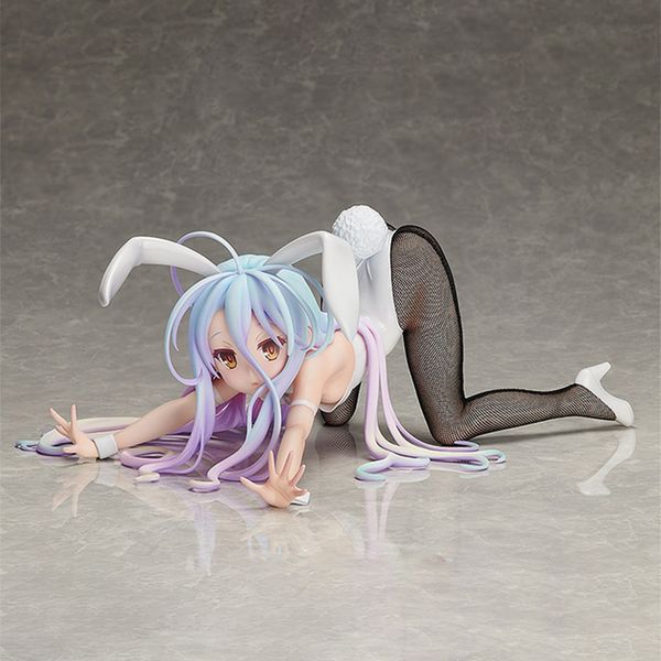 Japon Sexy Figure pas de jeu vie Shiro lapin fille PVC Action 12 cm Anime jouet Collection modèle poupée pour cadeau 220531