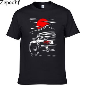 Tee Polo pour homme style japonais Mazda MX-5 Miata T-Shirt hombre Jinba Ittai Mount Fuji edition T shirt homme graphique imprimé Tshirt camisetas