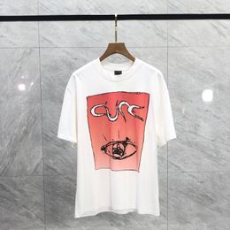 Japon Style UK Main avec les yeux Imprimer Lavé Vintage Tee Designer T-shirt Printemps Eté Casual Mode Skateboard Hommes Femmes Tshirt 24ss 0115