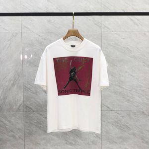 Japon Style UK World Tour Washed Vintage Rock Tee Designer T-shirt Printemps Eté Casual Mode Skateboard Hommes Femmes Tshirt 24ss 0115
