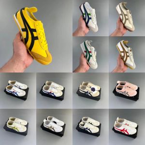 Japan Tiger Casual Sneakers Dames Men Designers Canvas schoenen Zwart Witblauw Roodgeel Beige Lage Trainers Slip-on Loafer Mode kleur