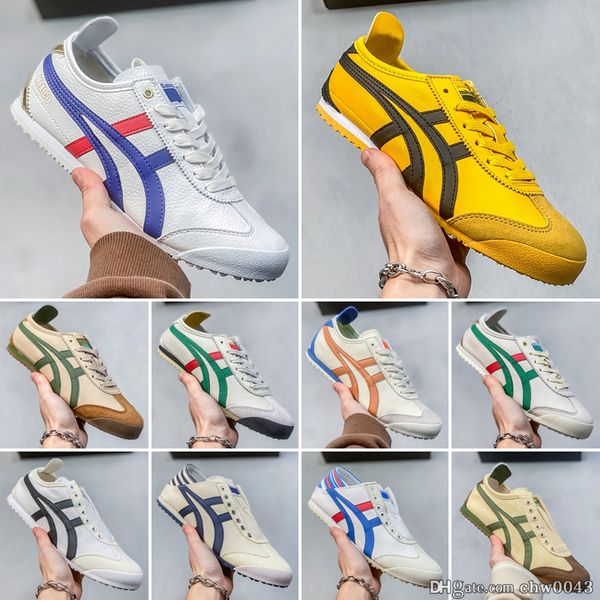 Japan Tiger Mexico Off 66 Sneakers Femmes hommes Designers Lifestyle Tolevas Chaussures 66 Red Yellow Beige Low Trainers Slip-On Loafer Green Fashion Sports Trainers décontractés