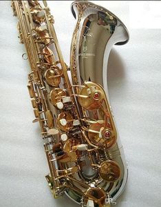 Japón YANAGIS T-992 Nuevo saxofón tenor Instrumentos musicales Tono Bb Tubo chapado en níquel y plata Saxofón con llave dorada con estuche Boquilla