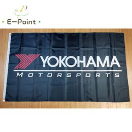 Drapeau de pneu du japon Yokohama, 3x5 pieds (90cm x 150cm), drapeaux en Polyester, bannière de décoration volante, cadeaux de fête pour jardin et maison