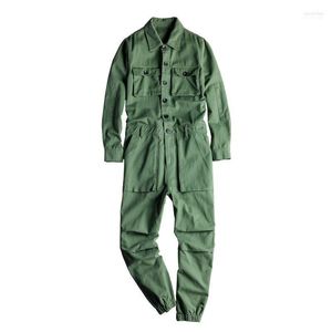 Japanse en Koreaanse rapel jumpsuit katoen overalls hiphop straatbroek los groen zwart naom22