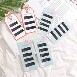 Japanse en Korean Simple Ins Black Hairpin Side Clip Set schattige konijnenkaart topclip