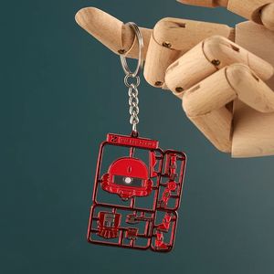 Animación japonesa Mobile Suit Gundam Accesorios periféricos Zaku Llavero de metal Colgante de dibujos animados Bolsa Decoración Regalos navideños 240122