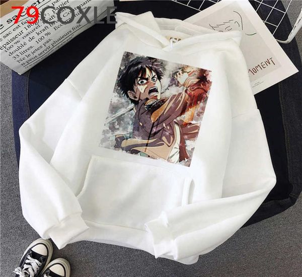 Ataque de anime japonés en sudadera titán Hombres shingeki no kyojin streetwear titans Attack Sweatshirts Male Y08034874162