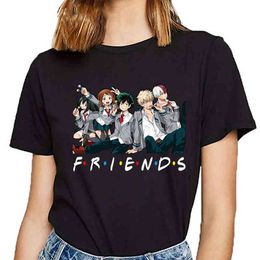 Japanse anime boku no held academia vrienden t-shirt vrouwen t-shirt G220228