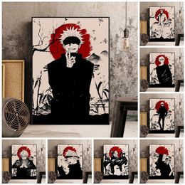 Affiche en toile d'anime japonais Jujutsu Kaisen Gojo Satoru, peinture décorative pour chambre d'enfant, art mural, décoration de maison moderne, photo 240104