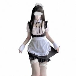 Japonais Anime Cosplay Costumes Haute Qualité Maid Outfit Apr Dr Sexy Lingerie Scène Uniforme Café Fille Jeu de Rôle bébé poupée 132p #